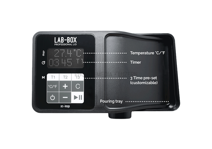 Ars-imago LAB-BOX Professional Lid (Timer/Termometer)